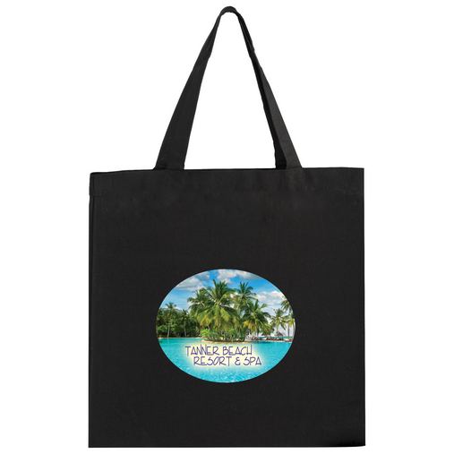 Custom Printed Color Cotton Canvas Tote Bag w/Full Color (15"x15") - Color Evolution - CNC1515-CE